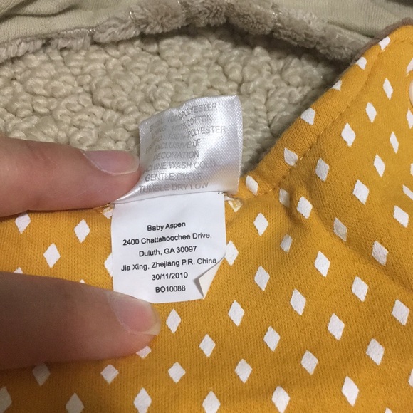 Baby Aspen “Little Night Owl” sleep sack and cap - Picture 4 of 5